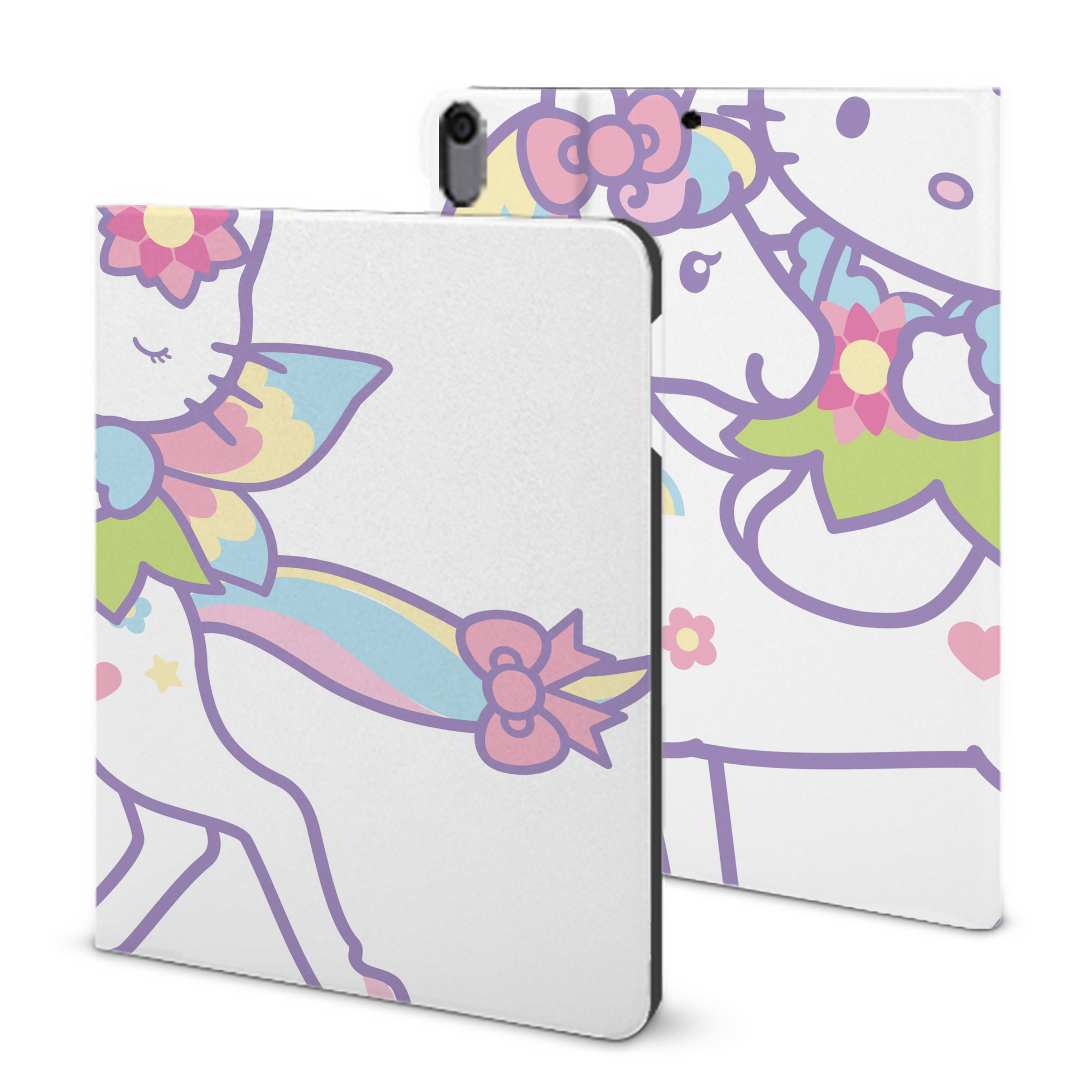 （画像用） Hello Kitty ハローキティ IPad ケース ブック型 PUレザー TPU 耐衝撃 軽量 薄型 ペン収納なし 全面保護 IPad 各モデル対応